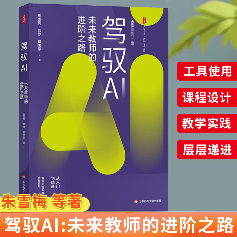 驾驭AI：未来教师的进阶之路 大夏书系 教师专业发展 AI教育从入门到精通 解锁A融入教育的创新密码 华东师范大学出版社