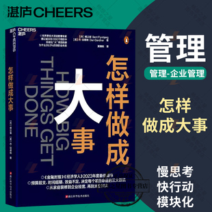 怎样做成大事 经验企业管理怎么做成大事 樊登解读 模块化 让项目成功 11个启发式 慢思考 企业管理 快行动 樊登推荐