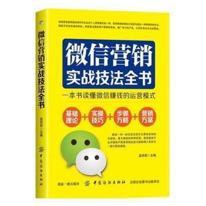 正版包邮 微信营销实战技法全书：一本书读懂微信赚钱的运营模式 孟祥莉 书店 市场营销理论书籍 书 畅想畅销书