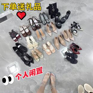 二手闲置时尚高跟鞋尖头细跟性感校园女生瑕疵