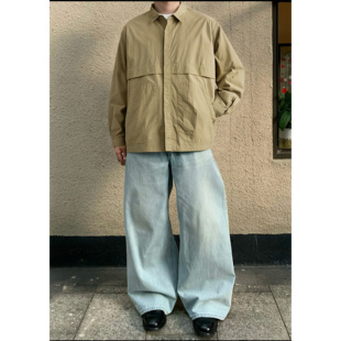 衬衫 OBSERVER cleanfit长袖 户外机能风简洁侧口袋工装 SSA