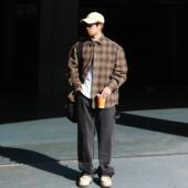 直筒重磅牛仔裤 OBSERVER 复古工装 伐木裤 SSA 水洗美式