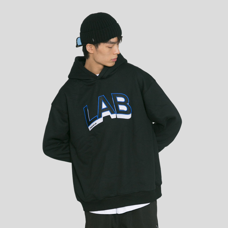 立体抓绒卫衣刺绣