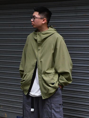 observer连帽秋冬多口袋夹克