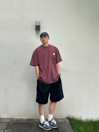 OBSERVER SSA立体剪裁基础百搭廓形宽松简约休闲五分六分西裤短裤