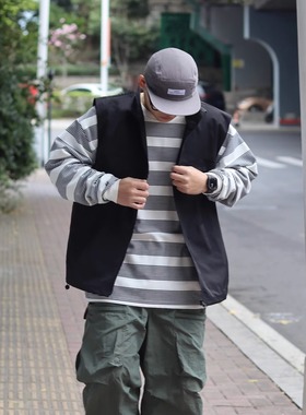 OBSERVER SSA 山系机能秋冬夹棉加厚简约百搭日系户外风宽松马甲