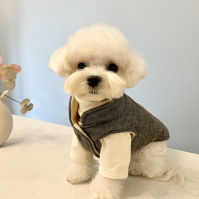 cheepet猫狗棉百搭打底马甲弹力