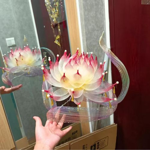 中秋节手持莲花灯古风拍摄道具