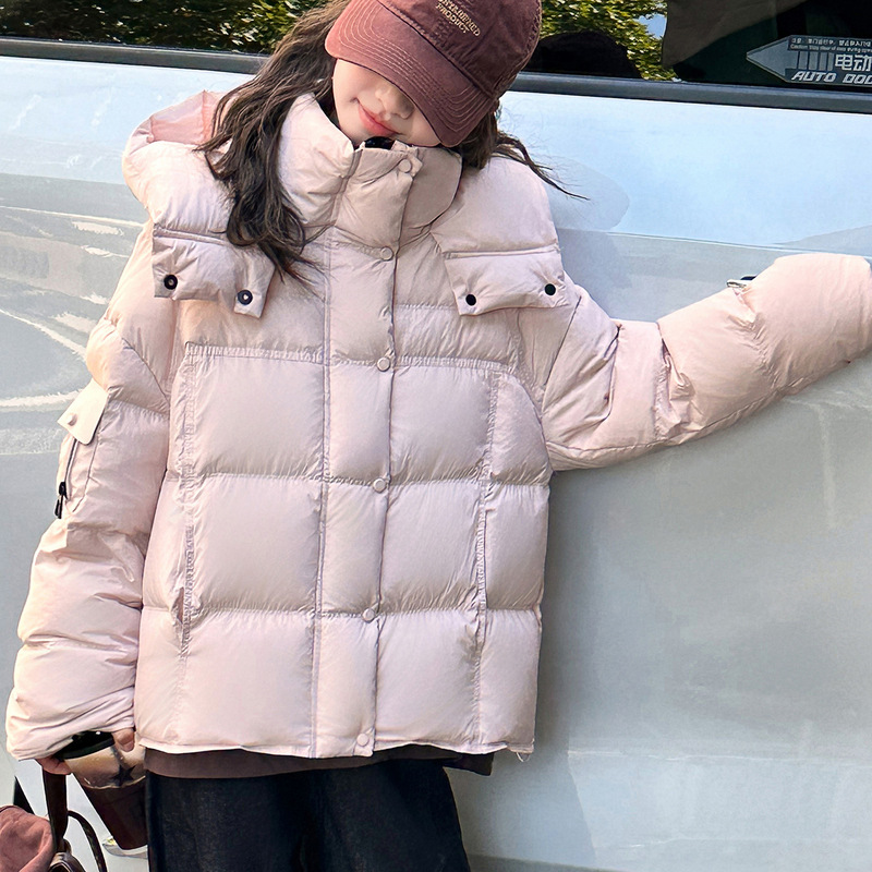 女童洋气加厚保暖羽绒服外套