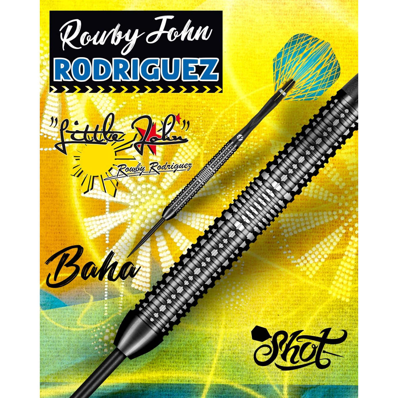 ShotRowby-John签名钨钢飞镖套