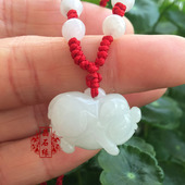 天然翡翠玉生肖猪吊坠项链坠12生肖吊坠