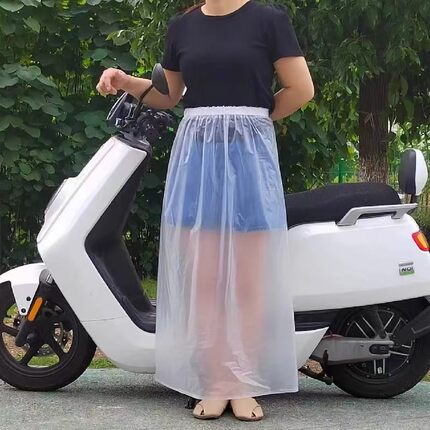 半腰防水围裙PVC水产防油特大款洗碗围腰厨房半截男女软皮工作服