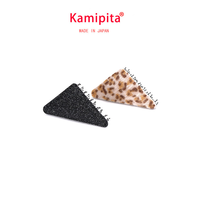 日本Kamipita三角形发贴网红魔术贴夹子头饰发卡发饰后脑勺盘碎发
