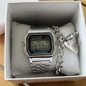 电子手表男女款 初高中学生方形复古高级感小众森系运动智能多功能