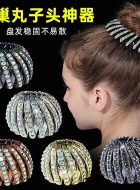 高马尾抓夹可伸缩后脑勺发圈头饰
