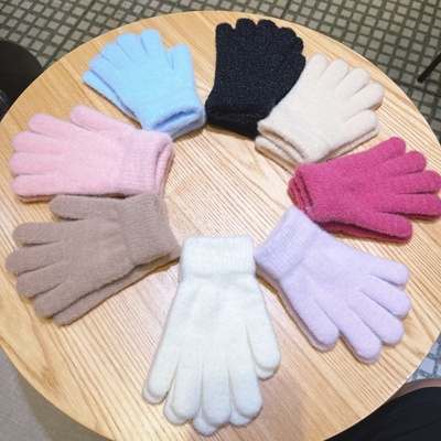 儿童手套男童全五指纯色
