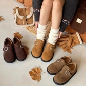 秀气勃肯鞋 舒适百搭M1 专柜女鞋 真皮 加绒冬季 小皮鞋 85108