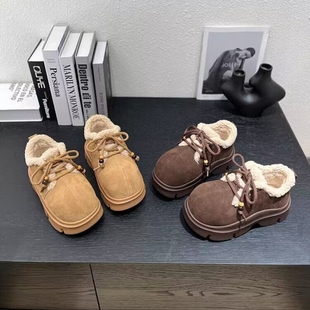 女鞋 专柜商场撤柜断码 厚底洋气Z5965669A 女 真皮羊羔毛勃肯鞋