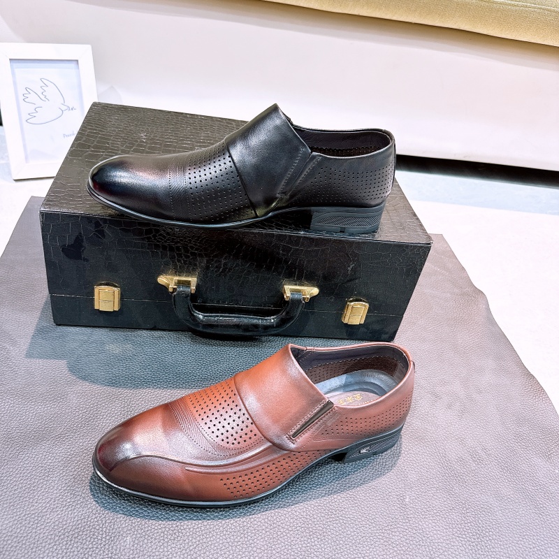 真皮头层牛皮！专柜男鞋正装皮鞋男宴会商务皮鞋夏季楼空18006-1