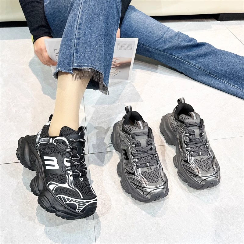 真皮!厚底老爹鞋!专柜商场断码女鞋休闲鞋女洋气时尚M6189588