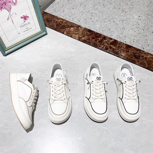 真皮头层牛皮！小白鞋板鞋！专柜撤柜女鞋时尚休闲鞋女M0650251