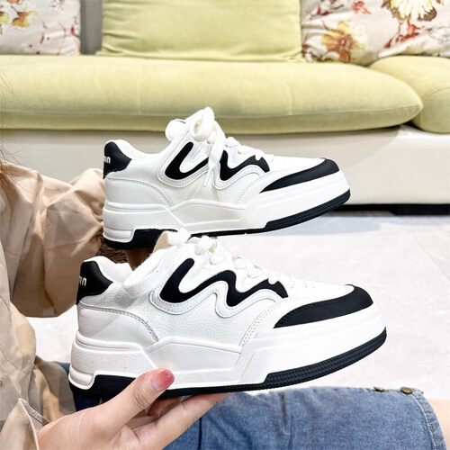 真皮牛皮！秀气板鞋小白鞋！专柜撤柜断码女鞋休闲鞋女B33151187