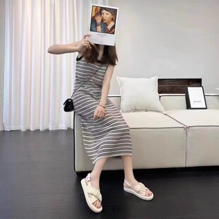 专柜商场撤柜断码外穿软底舒适一字带休闲露趾凉鞋女Z5-7719-17
