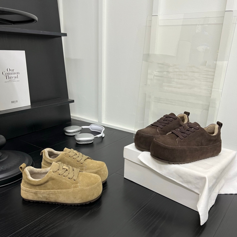 真皮！商场断码厚底增高休闲鞋女时尚百搭运动板鞋潮鞋Z8-315888A