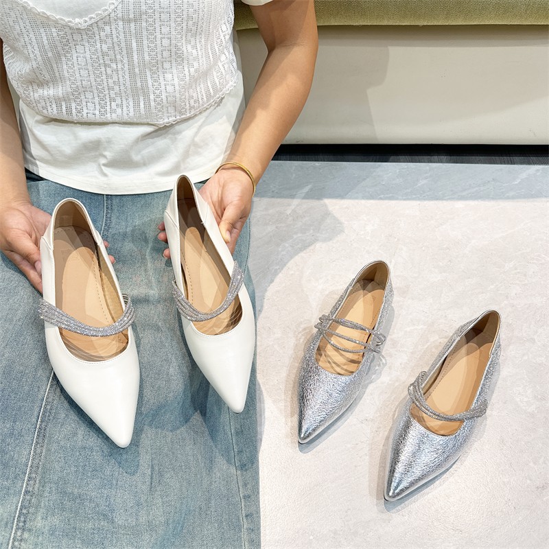 专柜折扣商场断码女鞋平底尖头玛丽珍单鞋女舒适百搭G7-9235-1