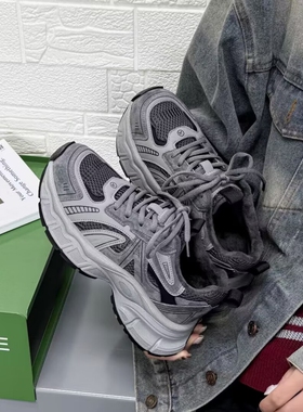 真皮加绒！专柜商场撤柜断码时尚高货厚底休闲老爹鞋女GCM58675