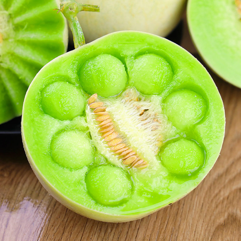 山东玉菇甜瓜5斤9斤包邮冰淇淋新鲜水果当季白香瓜玉茹哈蜜瓜包邮