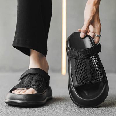 凉鞋男款夏季外穿高端凉拖鞋两用软底开车男鞋2025新款透气沙滩鞋