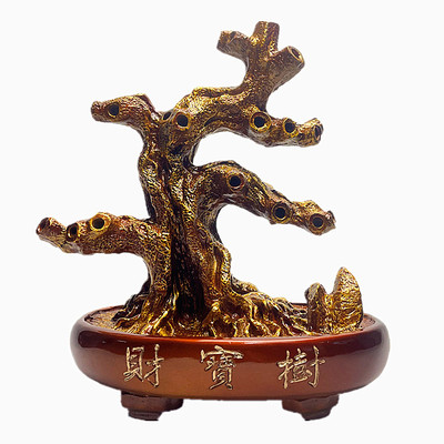 琥珀颗粒招财树半成品手工串珠