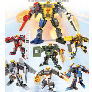 积高侠积木儿童益智力拼装玩具炫酷机甲机器人合体男孩子生日礼物