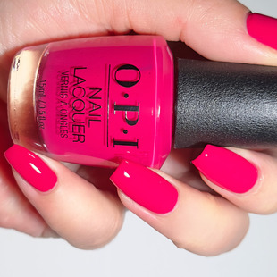 y玫红粉红系美甲显白免烤持久无毒 Bear 美国OPI指甲油A46 Koala