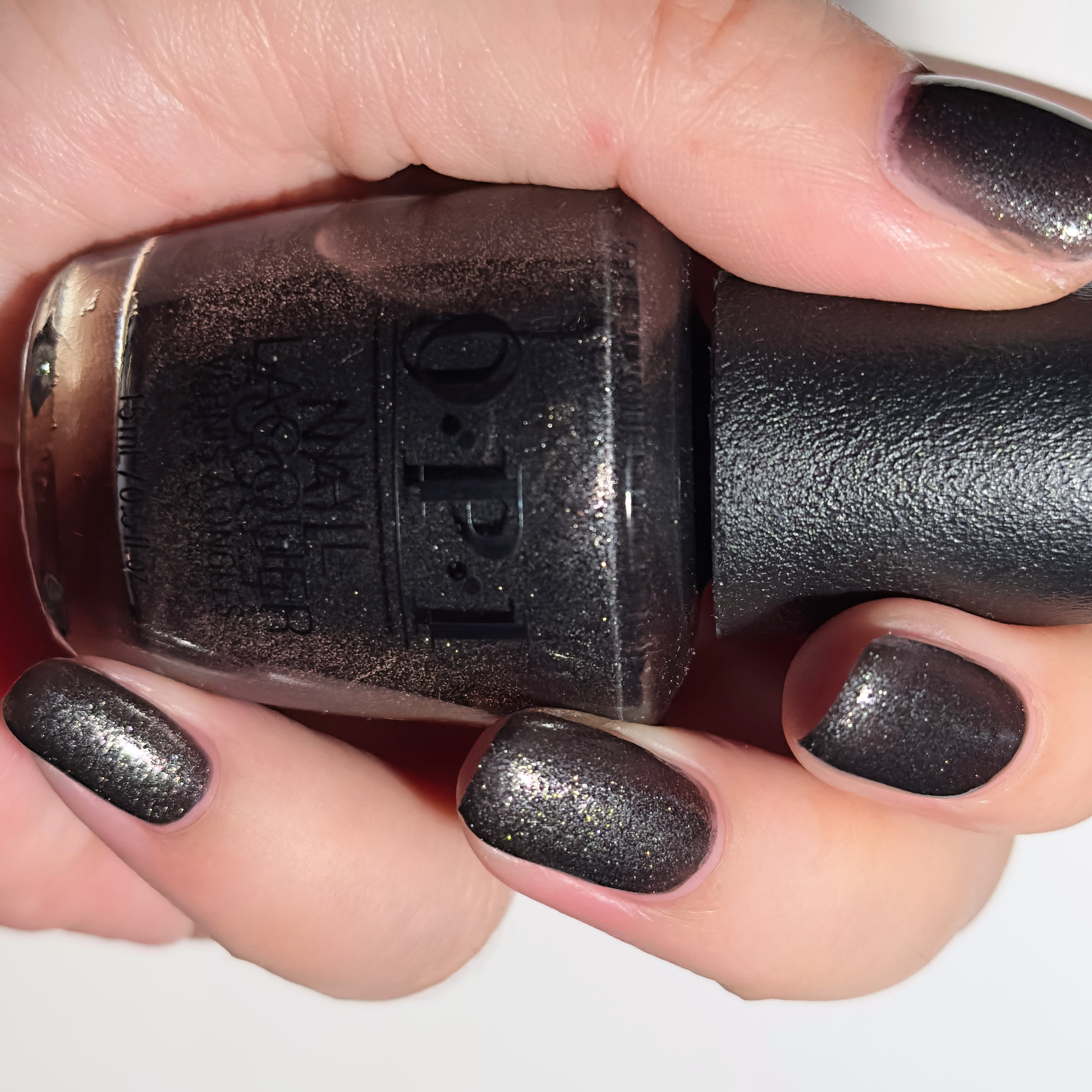 OPI指甲油2025圣诞限量 暗夜碎金砂 HRS03 Tempted to Lick-orice