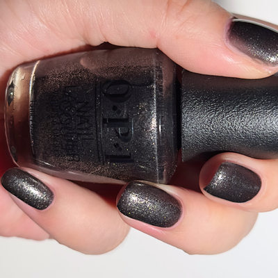 OPI指甲油2025圣诞限量 暗夜碎金砂 HRS03 Tempted to Lick-orice