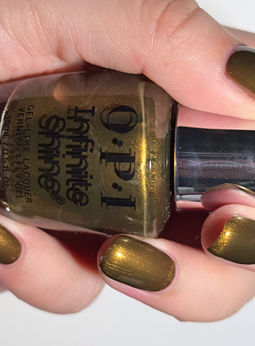 OPI微光疗甲油2025圣诞限量闪耀古铜金 HRS23 Have a Brittle Fun