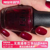 绯红琉璃闪 HRS12 Berry 美国OPI指甲油2025圣诞限量 and Bright
