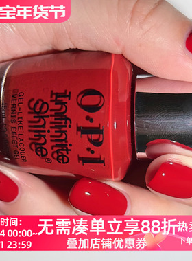 OPI指甲油2025圣诞限量无限闪耀炽红 HRS21 Crankin'Holiday Jams