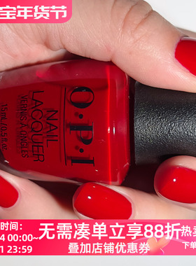 美国OPI指甲油2025圣诞限量 经典圣诞红 HRS05 Red Velvet Vixen