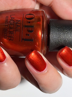 傲碧爱原装OPI指甲油F020 Liquid Fire显白气质持久美甲女脚