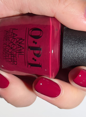 美国OPI指甲油 魅力紫红色显白精致免烤防水 W64 We the Female