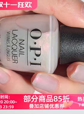 美国OPI指甲油S013 Glazed N' Amused人鱼玻璃珠偏光流光釉彩浅裸