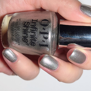 快干持久 from 金属银 work chrome ISL107 美国OPI微光疗指甲油