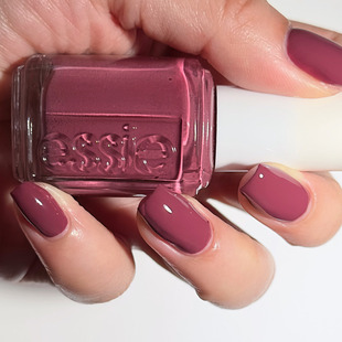 罗子君同款 Cardi烟熏豆沙紫红免烤 美国ESSIE指甲油700秋冬Angora