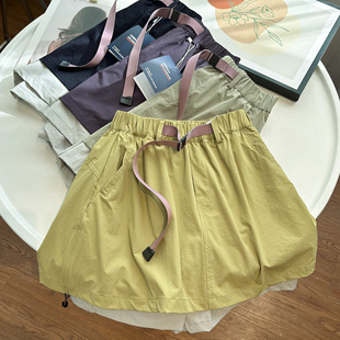 a字裙裤 运动裤 ht616 松紧防走光轻薄透气速干短裤 户外山系