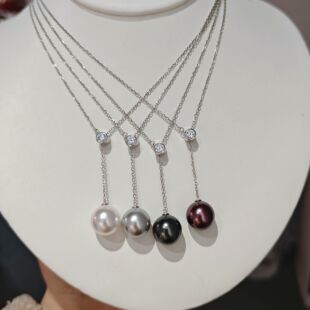 高级感 ISLA孤岛Y字抽拉调节施家珍珠项链女轻奢设计感锁骨链新款