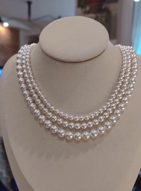 项链送妈妈多层送女友珍珠