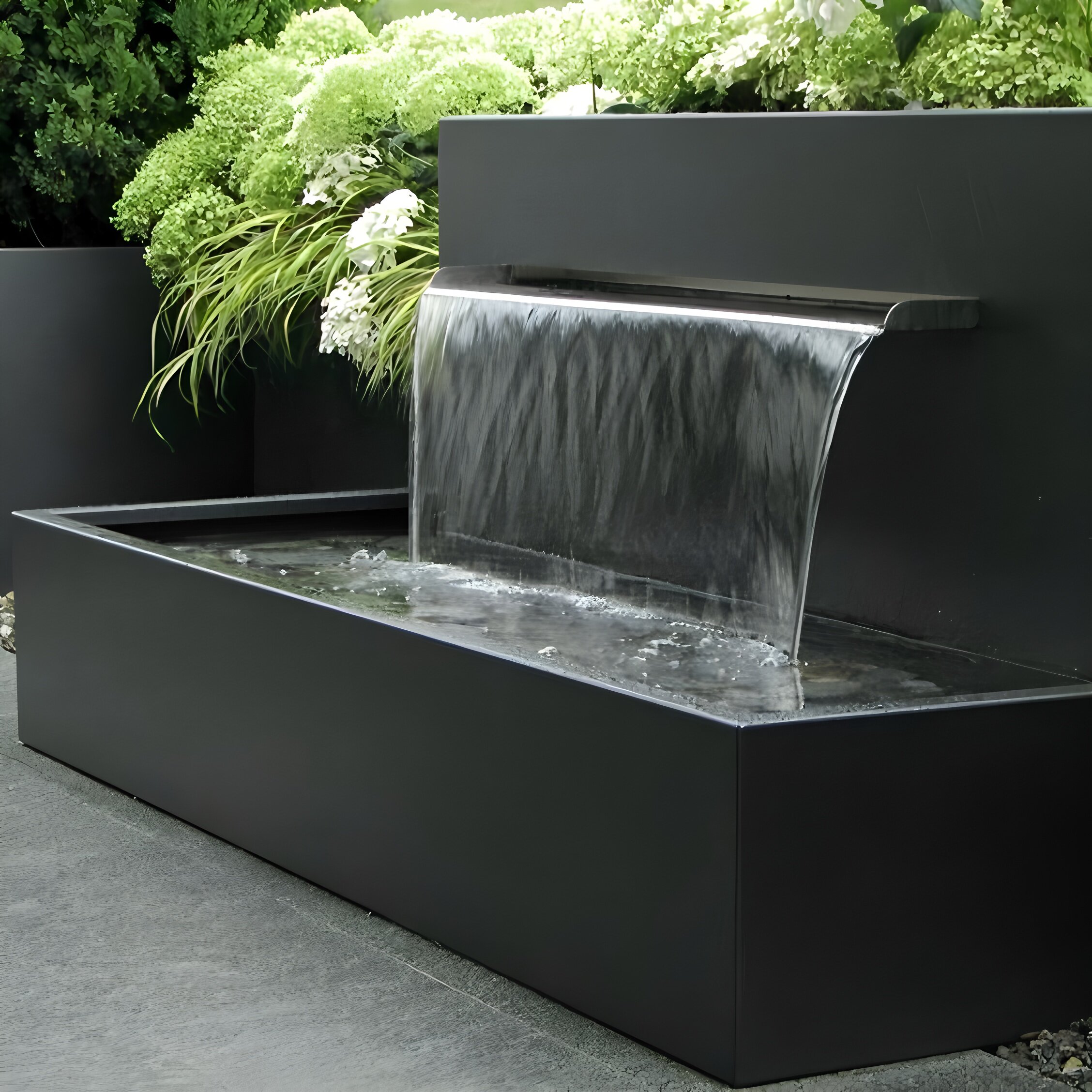 不锈钢鱼池流水摆件循环水庭院花园水池户外景观喷泉金世达水造景